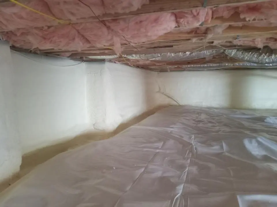 Crawl space encapsulation with closed-cell spray foam for Spray Foam Roofing in Detroit