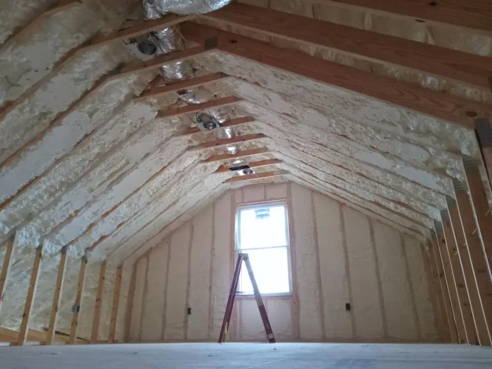 Spray foam roofing application for Crawl Space Insulation project in Detroit